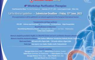 Workshop Purification Therapies 2025: la call for abstract è ufficialmente aperta!