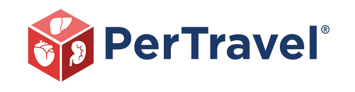 PerTravel Logo: Dedicated Transplantation Therapy System